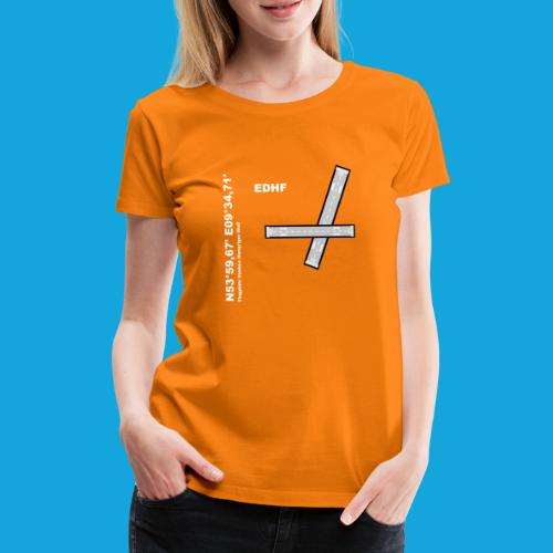 Flugplatz EDHF Design mit Namen und Koordinaten - Frauen Premium T-Shirt