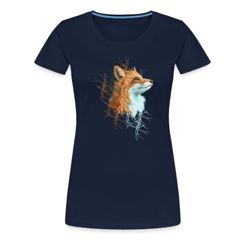 Happy Fox - Dame premium T-shirt
