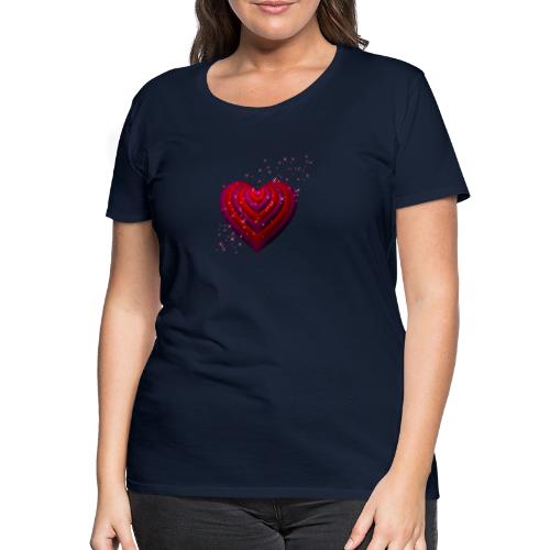 3 d Heart Sweets - Frauen Premium T-Shirt