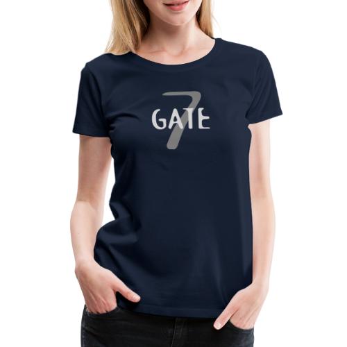 Gate-7 Logo hell - Frauen Premium T-Shirt