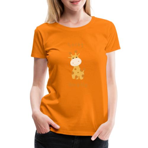 Lucky Giraffe - Koszulka damska Premium