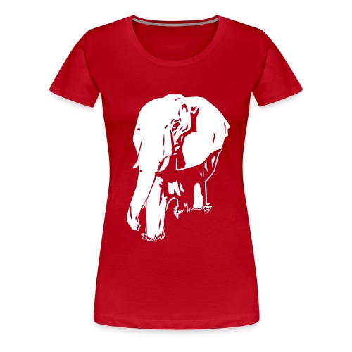 elephant dark ink - Women's Premium T-Shirt
