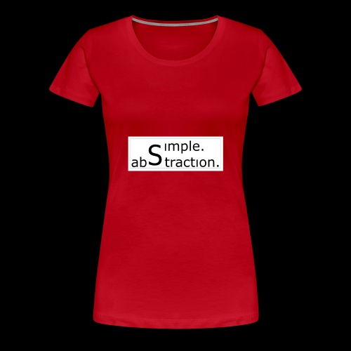 logo simple. abstraction. s/w - Frauen Premium T-Shirt