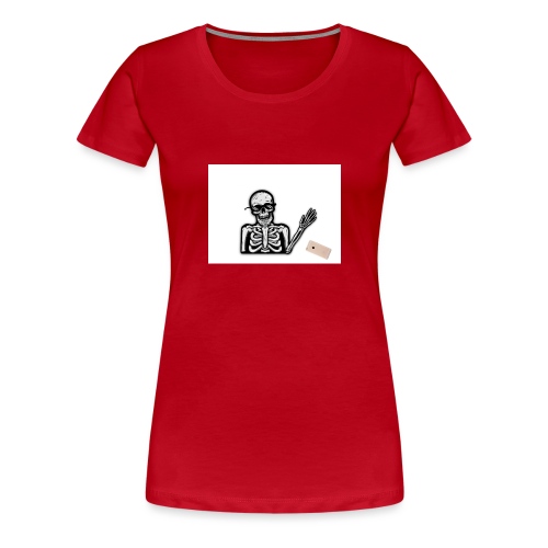 MLG Skelett tappar mobilen - Premium-T-shirt dam