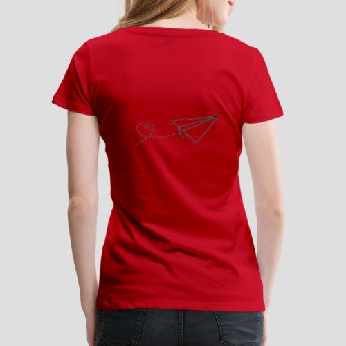 Papierflieger - Liebe - Frauen Premium T-Shirt