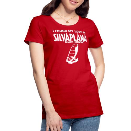 I found my love in Silvaplana, Windsurfing - Frauen Premium T-Shirt