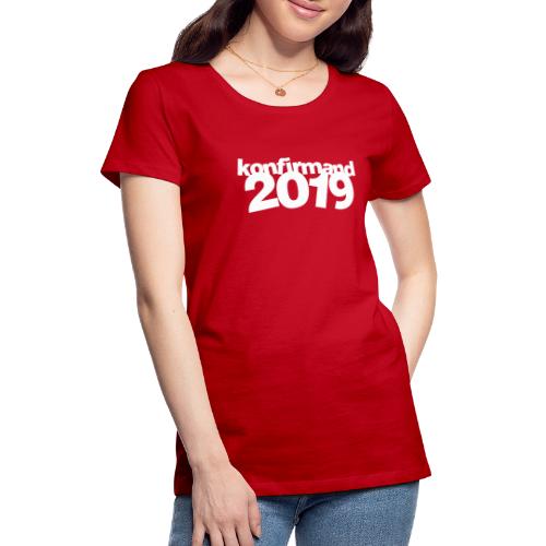 KONFIRMAND B 2019 - Dame premium T-shirt