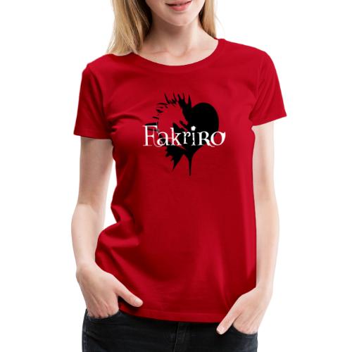 Fakriro Logo sw mit Herz - Frauen Premium T-Shirt