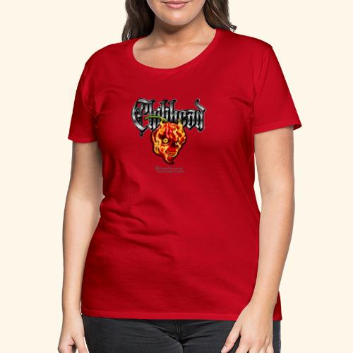 Chili Pepper Fan Chilihead grinsende Chilischote - Frauen Premium T-Shirt