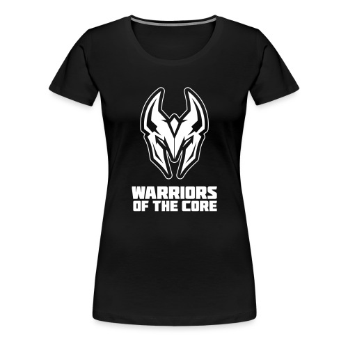 WOTC logo 2019 met tekst onder wit - Vrouwen Premium T-shirt