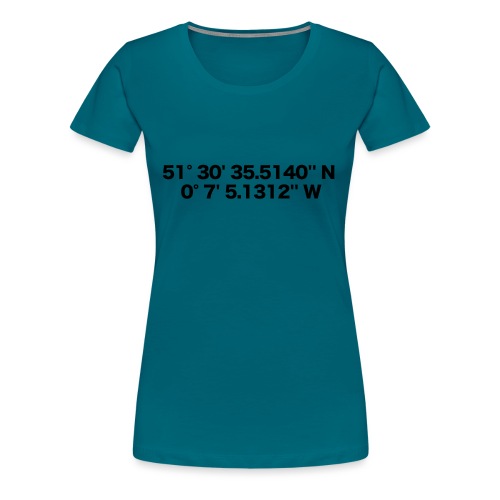 LONDON: Global Positioning System - Women's Premium T-Shirt