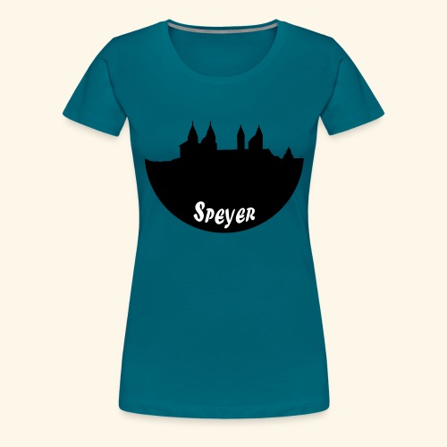 Silhouette Speyerer Dom - Frauen Premium T-Shirt