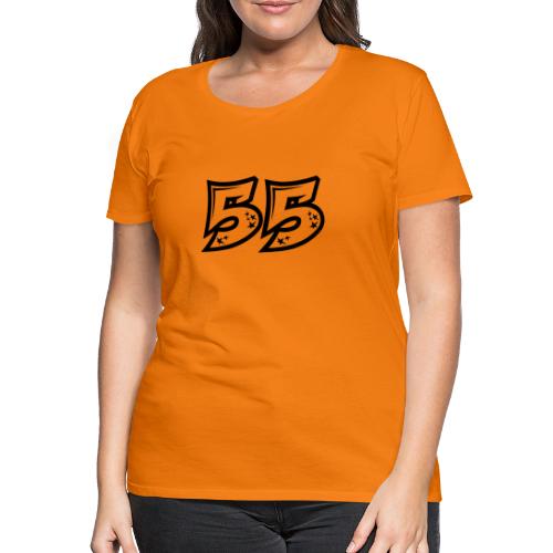 Terävä 55, läpinäkyvänä - Naisten premium t-paita
