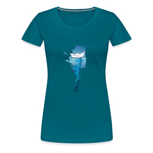 Papierschiff - Frauen Premium T-Shirt