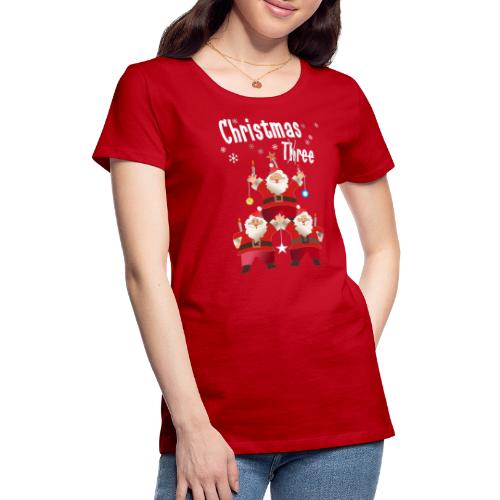Christmas Three Weihnacht Baum drei - Frauen Premium T-Shirt