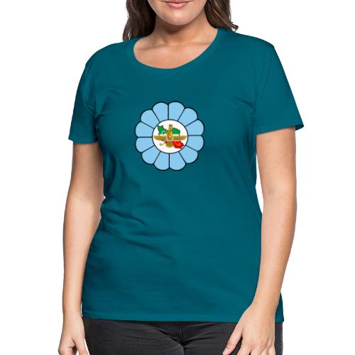 Faravahar Iran Lotus Colorful - Dame premium T-shirt