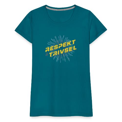 Respekt, Trivsel og Superkultur - Dame premium T-shirt