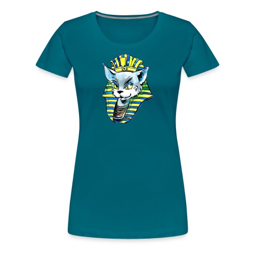 Die Katze als Pharao - Frauen Premium T-Shirt