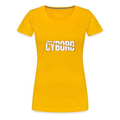 CYBORG_3D_BARRE - T-shirt Premium Femme