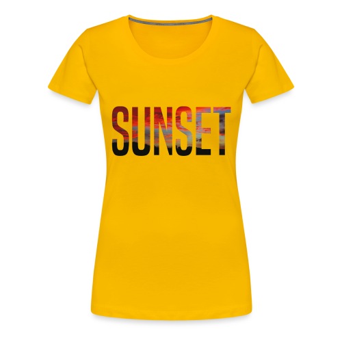 sunset - T-shirt Premium Femme