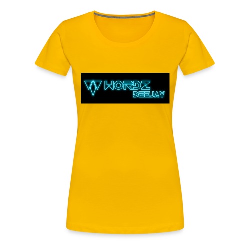 WordzLOGO schwarz - Frauen Premium T-Shirt