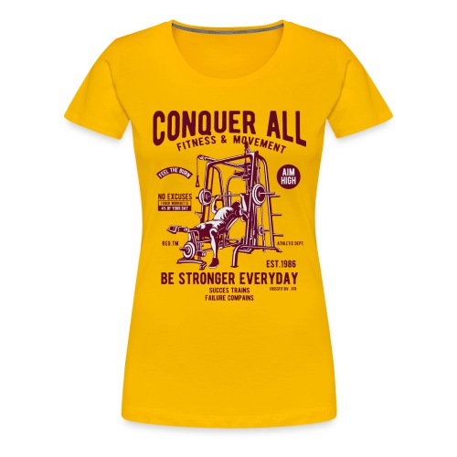 Conquer All2 - T-shirt Premium Femme