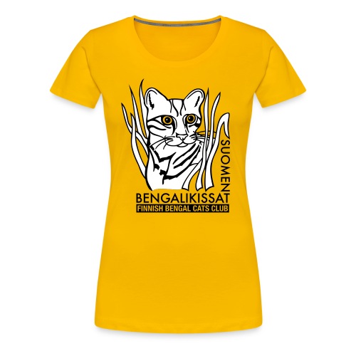 Bengalilogo vaalealle - Naisten premium t-paita