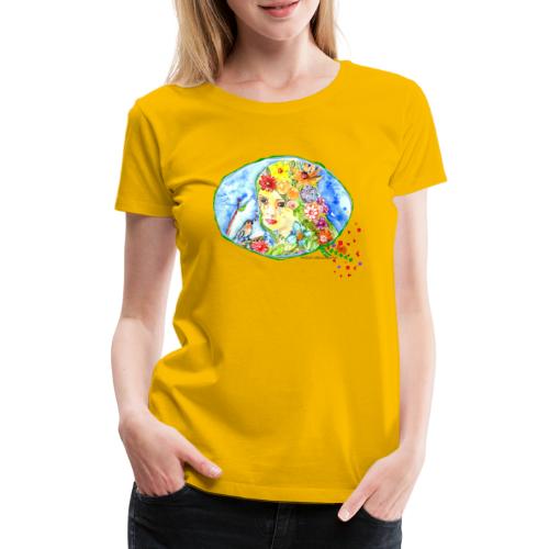 BlumenMädchen - Frauen Premium T-Shirt