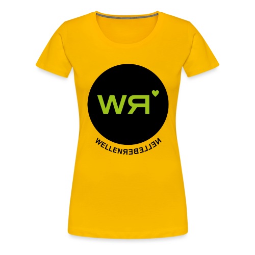 WR Logo Badge final green - Frauen Premium T-Shirt