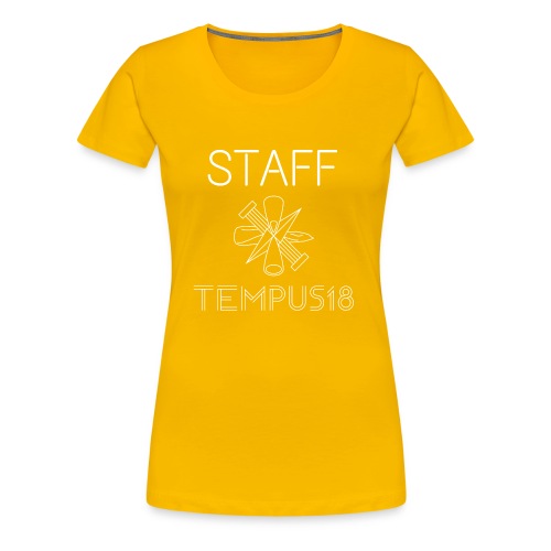 Staff valkoinen - Naisten premium t-paita