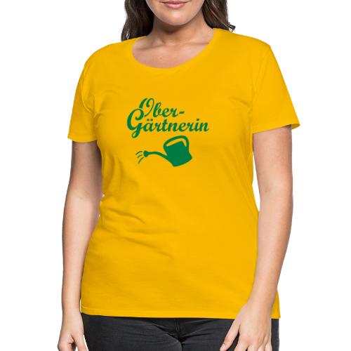 Obergärtnerin Gießkanne Garten Gärtnerin - Frauen Premium T-Shirt