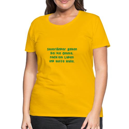 Grammatik - Frauen Premium T-Shirt