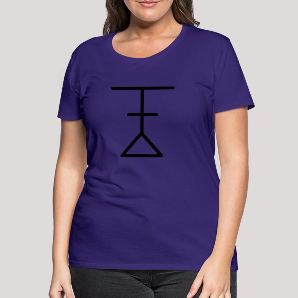 Ynglist Rune Schwarz - Frauen Premium T-Shirt Lila