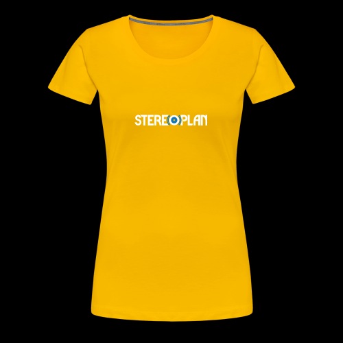 Stereoplan Logotype white - Premium-T-shirt dam