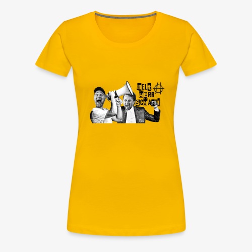 202001 Hossatalk Sticker Weltherrschaft - Frauen Premium T-Shirt