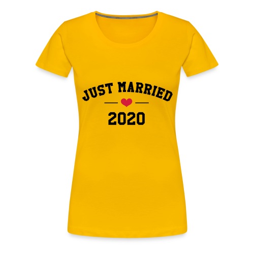 Just Married ❤️ 2020 - T-shirt Premium Femme