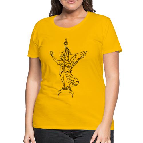 Goldelse auf Siegesäule - Frauen Premium T-Shirt