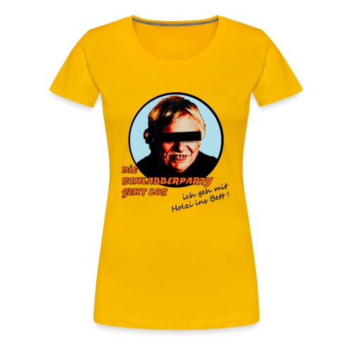 schlabberparty bitmap - Frauen Premium T-Shirt