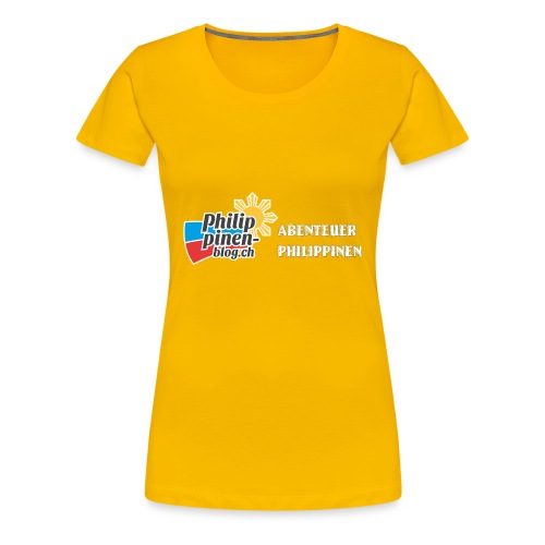 Philippinen-Blog Logo deutsch schwarz/weiss - Frauen Premium T-Shirt