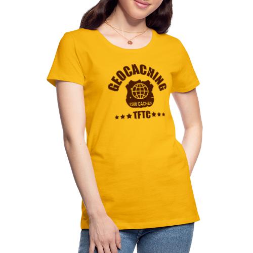 geocaching - 2500 caches - TFTC / 1 color - Frauen Premium T-Shirt