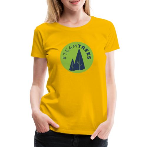 Team trees logo selfmade - Frauen Premium T-Shirt