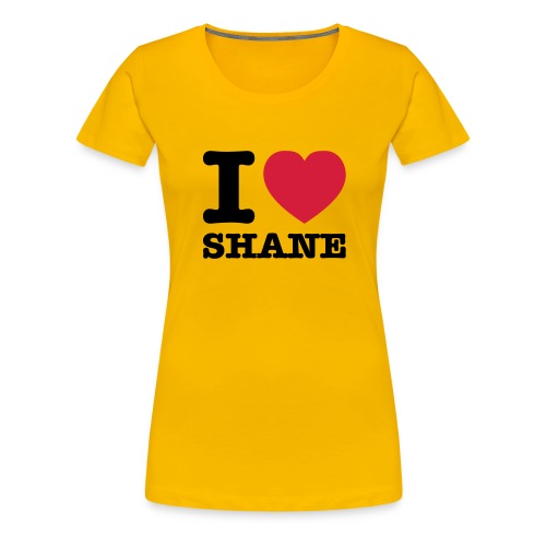 I love Shane - Frauen Premium T-Shirt