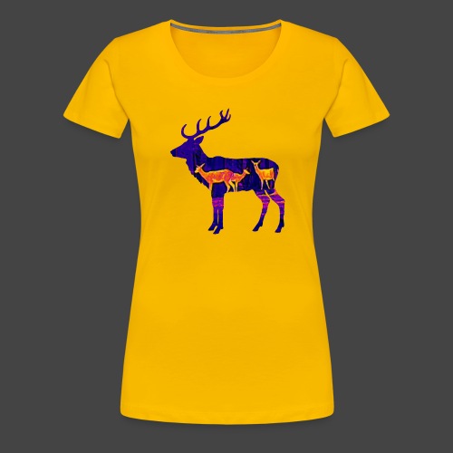 Wärmebildhirsch-Pixel-Shirt für Jäger - Frauen Premium T-Shirt