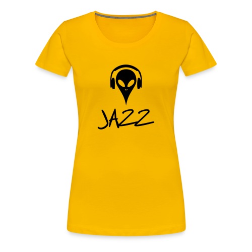 Jazz Music Alien Remix Sample - Women's Premium T-Shirt