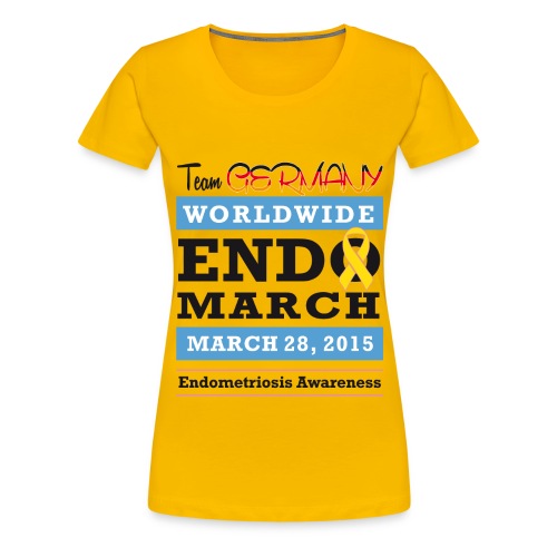 EndoMarch 2015 TeamGermanyDesign - Frauen Premium T-Shirt