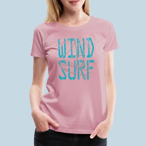 Windsurfer Silhouette - Frauen Premium T-Shirt