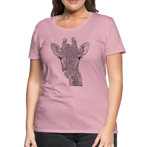 Freche Giraffe - Frauen Premium T-Shirt
