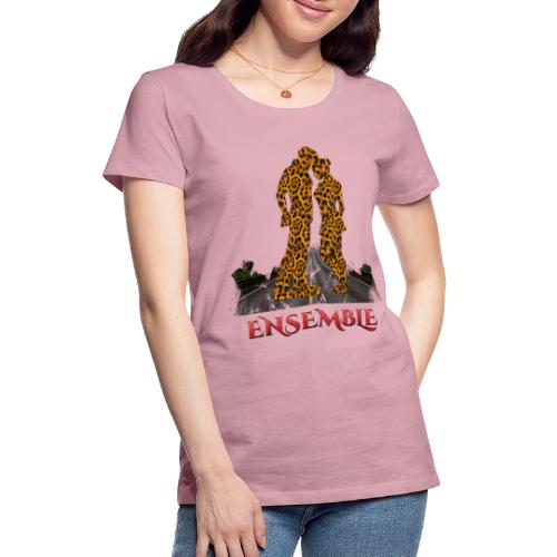 Ensemble leopard - couleur rouge crocodile - T-shirt Premium Femme