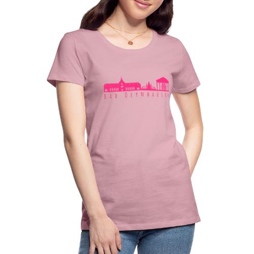 Silhouette der besten Kurstadt - Frauen Premium T-Shirt