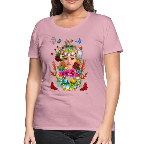 Lady spring -by- t-shirt chic et choc - T-shirt Premium Femme